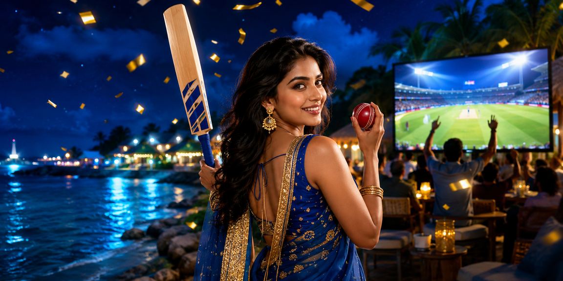 সেন্ট মার্টিনে ক্রিকেট বেটিং উপভোগ করছেন একজন বাংলাদেশি মডেল